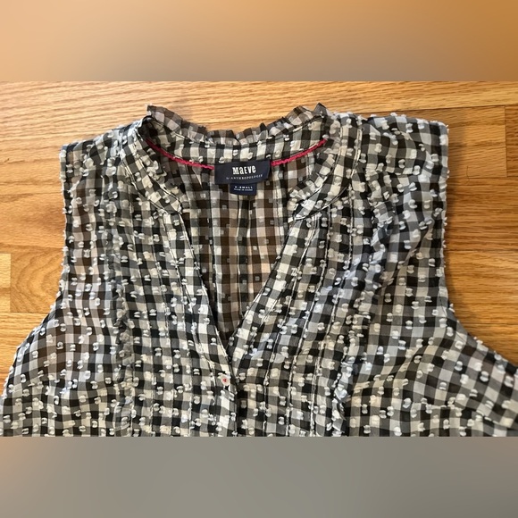 Anthropologie Maeve Gingham Sleeveless Buttondown - Size XS - Picture 5 of 12
